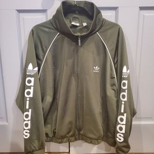 Women's Green Adidas Full-zip Track Jacket